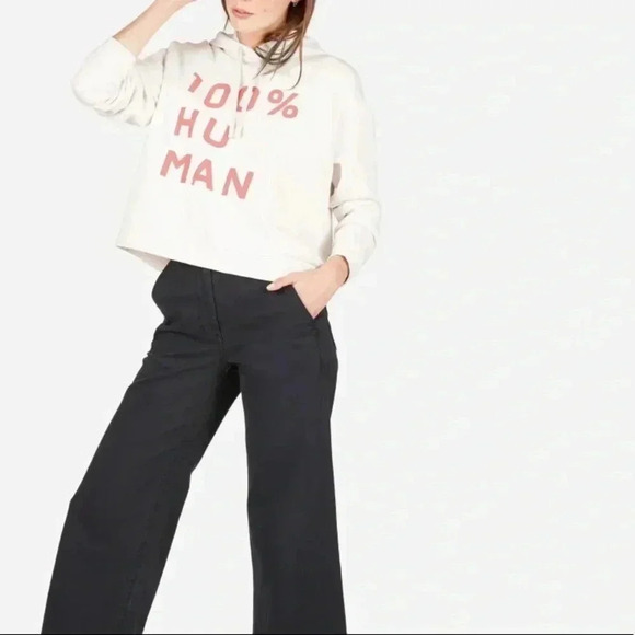 EVERLANE The 100% Human Typography Hoodie Small - Picture 2 of 7